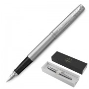 Ручка перьевая PARKER 'Jotter Stainless Steel CT', корпус серебристый, детали хром, синяя, 2030946
