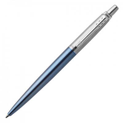 Ручка гелевая PARKER 'Jotter Waterloo Blue CT', корпус голубой, детали из нержавеющей стали, черная, 2020650