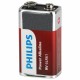 Батарейка алкалиновая 1 шт. PHILIPS Power Alkaline, Крона 9V (6LR61, 6LF22, 1604A), б, Б0062717