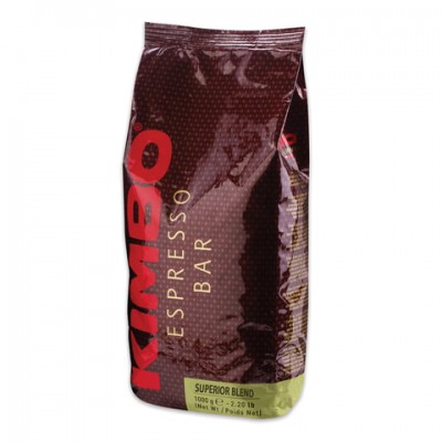 Кофе в зернах KIMBO 'Superior Blend' (Кимбо 'Супериор Бленд'), натуральный, 1000 г, вакуумная упаковка