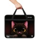 Папка на молнии с ручками BRAUBERG А4, 1 отделение, пластик, 80 мм, 'Big black cat', 274495