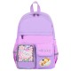 Рюкзак BRAUBERG PASTEL с термонашивками в комплекте, 'Not today', сиреневый, 40х29х14 см, 273127