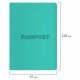 Обложка для паспорта, мягкий полиуретан, 'PASSPORT', цвет 'тиффани', STAFF, 238404
