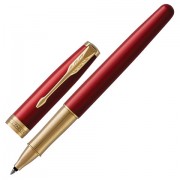 Ручка-роллер PARKER 'Sonnet Core Intense Red Lacquer GT', корпус красный глянцевый лак, позолоченные детали, черная, 1948085