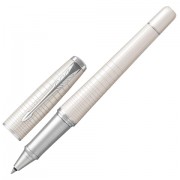 Ручка-роллер PARKER 'Urban Premium Pearl Metal CT', корпус жемчужный лак с гравировкой, хромированные детали, черная, 1931610