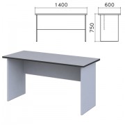 Стол письменный 'Монолит', 1400х600х750 мм, цвет серый, СМ22.11