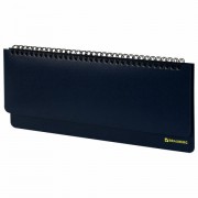 Планинг настольный недатированный (305х140 мм) BRAUBERG 'Select', балакрон, 60 л., темно-синий, 123798