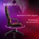 Кресло компьютерное BRABIX 'Alpha GM-018', ткань/экокожа, черное/красное, 532637, GM-018_532637