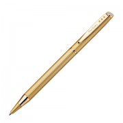 Ручка подарочная шариковая PIERRE CARDIN (Пьер Карден) 'Gamme', корпус латунь, гравировка, золотистые детали, синяя, PC0858BP