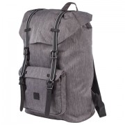 Рюкзак BRAUBERG молодежный с отделением для ноутбука, 'Кантри', серый меланж, 41х28х14 см, 227082