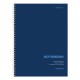 Тетрадь А4, 120 л., BRAUBERG, гребень, клетка, матовая ламинация, 'Классика Blue', 405643