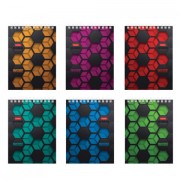 Блокнот МАЛЫЙ ФОРМАТ А6, 40 л., гребень, картон, клетка, HATBER, 'INSIDE', 080475, 40Б6В1гр