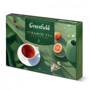 Чай GREENFIELD 'Pyramid Tea Collection' ассорти 6 вкусов, НАБОР 30 пирамидок, 1768-10