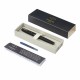 Ручка перьевая PARKER 'IM Achromatic Black BT', черный матовый, нержавеющая сталь, синяя, 2127741
