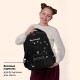 Рюкзак BRAUBERG SOFT, 2 отделения, 3 кармана, 'Кот с характером', СВЕТЯЩИЙСЯ, 40х31х15 см, 274401
