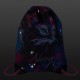 Мешок для обуви BRAUBERG PREMIUM, карман, подкладка, светоотражайка, 43х33 см, 'Neon cat', 271621