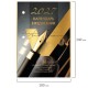 Календарь-ежедневник настольный перекидной на 2027 г., 'GOLD', 320 л., блок офсет, 2 краски, BRAUBERG (БРАУБЕРГ), 118504