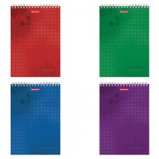 Блокнот БОЛЬШОЙ ФОРМАТ А4 200х290 мм, 80 л., гребень, картон, жесткая подложка, клетка, BRAUBERG, 'Бизнес', 129804