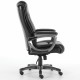 Кресло офисное BRABIX PREMIUM 'Solid HD-005', НАГРУЗКА до 180 кг, рециклированная кожа, черное, 531941