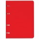 Тетрадь на кольцах А5 (160х215 мм), 80 л., пластиковая обложка, клетка, BRAUBERG, 'Красный', 403252