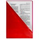 Папка-уголок жесткая, непрозрачная (тонированная), А4, BRAUBERG 'UNIVERSAL', красная, 0,18 мм, 273058