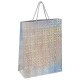 Пакет подарочный 33x13x45 см (XL), НАБОР 3 шт., 3 дизайна, голография, ЗОЛОТАЯ СКАЗКА, 609737