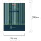 Тетрадь на кольцах БОЛЬШАЯ А4 (225х300 мм), 100 листов, твердый картон, клетка, BRAUBERG, Полосы, 403273