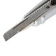 Нож универсальный 9 мм BRAUBERG 'Metallic', металлический корпус (рифленый), автофиксатор, блистер, 236971