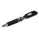 Ручка гелевая автоматическая с грипом BRAUBERG 'Black Jack', ЧЕРНАЯ, трехгранная, узел 0,7 мм, линия письма 0,5 мм, 141552