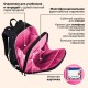 Ранец BRAUBERG PREMIUM, 2 отделения, с брелоком, 'Белый котенок', СВЕТЯЩИЙСЯ, 38х29х16 см, 274392