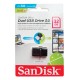 Флеш-диск 32 GB, SANDISK Ultra Android Dual USB 3.0, черный, DD2-032G-GAM46