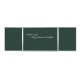 Доска для мела магнитная 3-х элементная 100х150/300 см, 5 рабочих поверхностей, зеленая, STAFF, 238009