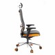 Кресло компьютерное МЕТТА 'ErgoLife' 10 B2-160D, 2D-подголовник, экокожа/сетка, черное/оранжевое