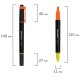 Набор текстовыделителей двусторонних BRAUBERG DUAL TIP 4 шт., АССОРТИ, линия 1-4 мм, 150845