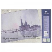 Папка для пастели и акварели/планшет А4, 20 листов, 2 цвета, 200 г/м2, тонированная бумага, 'Венеция', ПЛ-6433