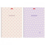 Тетрадь А4 96 л., HATBER, спираль, линия, тиснение, 'LOVE IS...' (микс в спайке), 093597, 96Т4тВ2сп