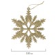 Украшение ёлочное 'Снежинки' 4 шт., 13 см, пластик, золотистые, ЗОЛОТАЯ СКАЗКА, 591132