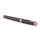 Ручка-роллер PARKER 'Premier Soft Brown PGT', корпус коричневый, детали розовое золото, черная, 1931407