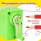 Точилка механическая ЮНЛАНДИЯ 'Пастель', для чернографитных и цветных карандашей, корпус зелёный, 272000