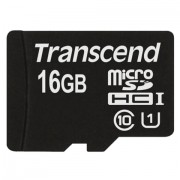Карта памяти micro SDHC, 16 GB, TRANSCEND Premium 300x, UHS-I U1, 45 Мб/сек. (class 10), TS16GUSDCU1