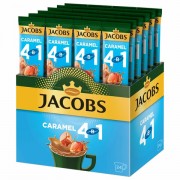 Напиток кофейный порционный растворимый JACOBS '4 в 1 Caramel', КОМПЛЕКТ 24 пакета по 12 г, 8051062