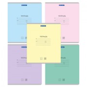 Тетради ДЭК 12 л. КОМПЛЕКТ 10 шт. BRAUBERG КЛАССИКА NEW, клетка, обложка картон, АССОРТИ, 107045