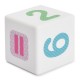 Кубики пластиковые 'Весёлая арифметика' 12 шт., 4х4х4 см, цветные цифры на белых кубиках, 10 КОРОЛЕВСТВО, 708
