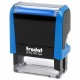 Штамп самонаборный 4-строчный, 47х18 мм, синий, TRODAT 4912 P4, корпус СИНИЙ, КАССА В КОМПЛЕКТЕ, 67581