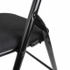 Стул складной BRABIX 'Golf CF-007', чёрный каркас, чёрная ткань, 532892