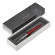 Ручка гелевая PARKER 'Jotter Kensington Red CT', корпус красный, детали из нержавеющей стали, черная, 2020648