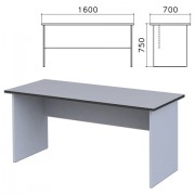 Стол письменный 'Монолит', 1600х700х750 мм, цвет серый, СМ3.11