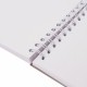 Скетчбук, белая бумага 100 г/м2, 190х190 мм, 60 л., гребень, жёсткая подложка, BRAUBERG ART 'DEBUT', 110998