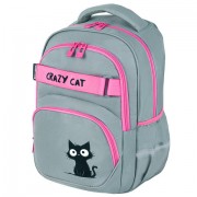 Рюкзак BRAUBERG MOTION, 2 отделения, 3 кармана, 'Crazy cat', 41х28х17 см, 273115