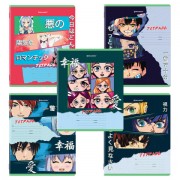 Тетради 18 л. КОМПЛЕКТ 10 шт. BRAUBERG, клетка, обложка картон, 'АНИМЕ', 106667